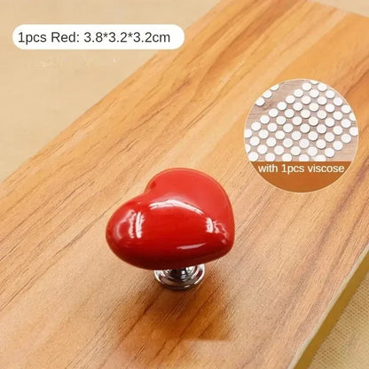 Poignée bouton de chasse d'eau coeur